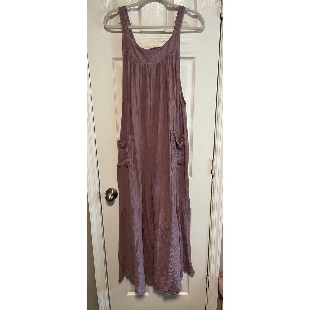 Oddi purple jumpsuit 100% cotton